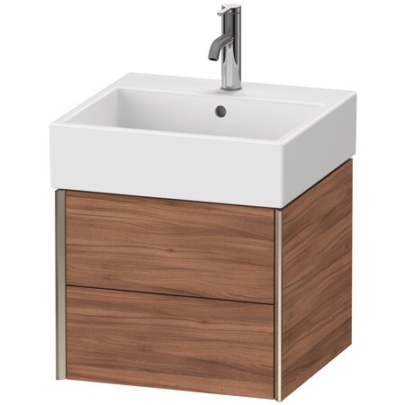 Duravit Xviu Wall-Mounted Vanity Unit Natural Walnut XV43330B179